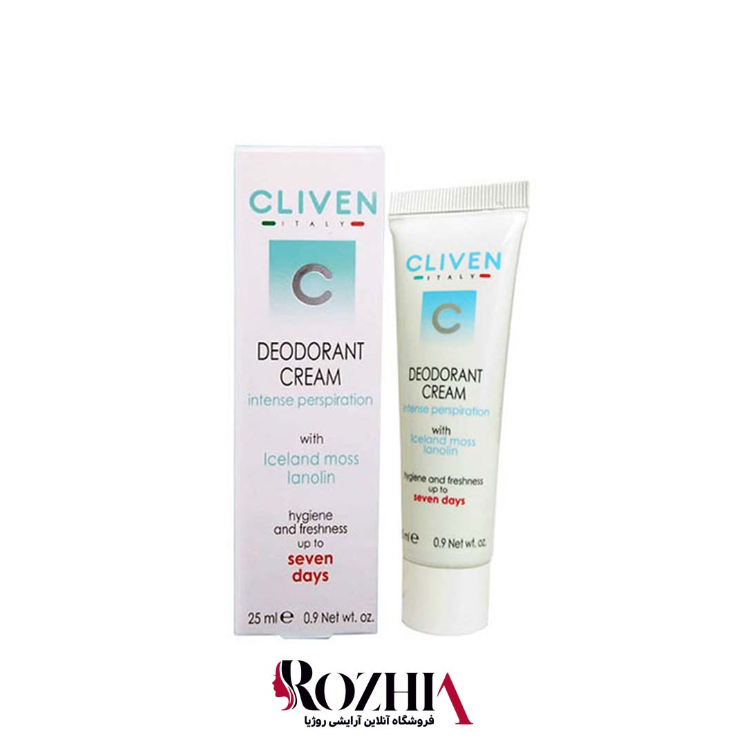 تصویر  کرم دئودورانت 7 روزه کلیون CLIVEN حجم 25 میل