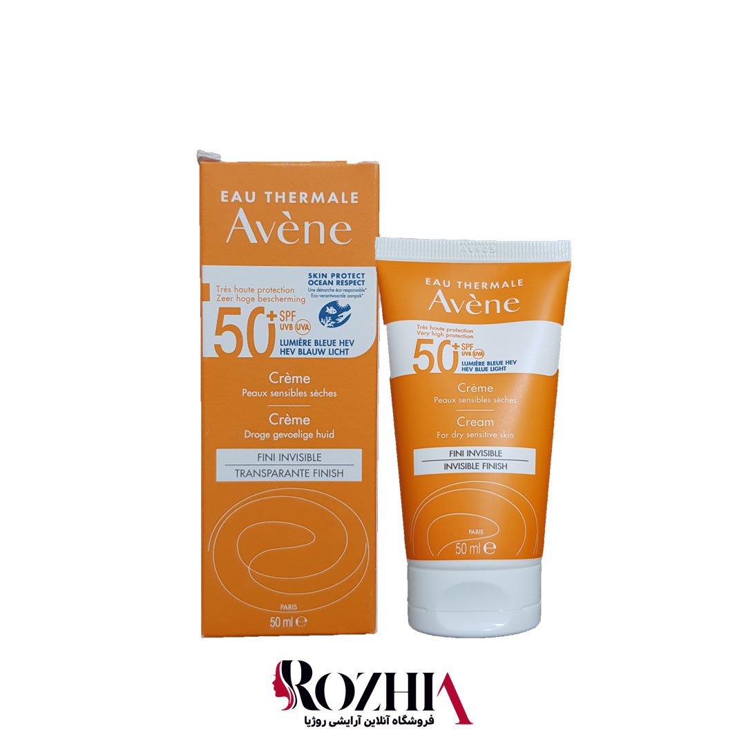تصویر  ضد آفتاب  پوست خشک و حساس بی رنگ +SPF50 اون Avène