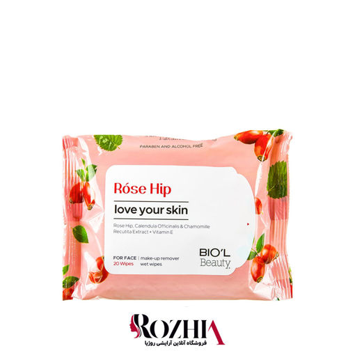 دستمال مرطوب بیول مدل Rose Hip