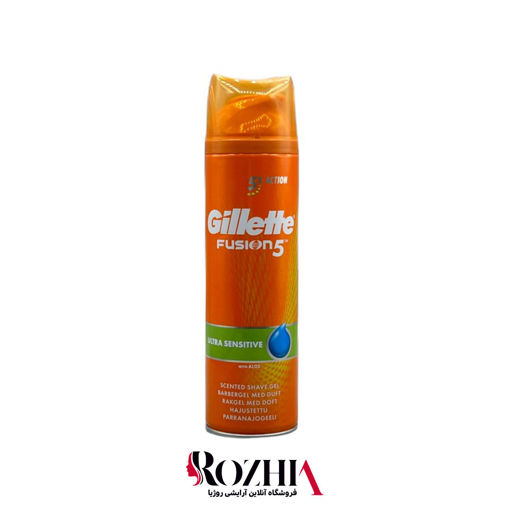 ژل اصلاح پوست های حساس Ultra Sensitive فیوژن 5 ژیلت