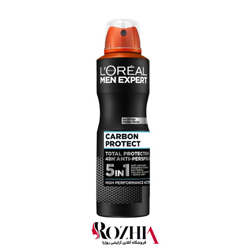 اسپری ضد تعریق مردانه 48 ساعته 5 در 1 Carbon Protect لورال