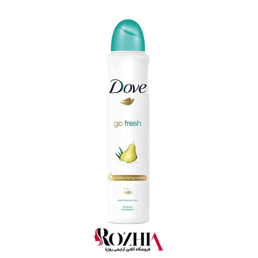 اسپری ضدتعریق زنانه گلابی و آلوئه ورای Go Fresh داو
