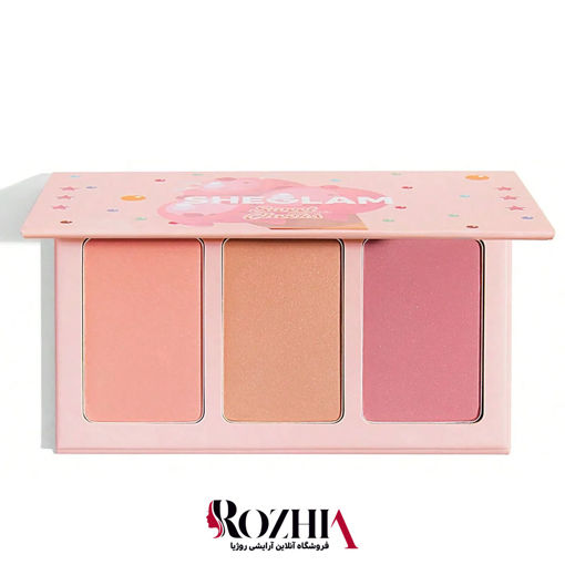 پالت رژگونه 3 رنگ شیگلم SHEGLAM