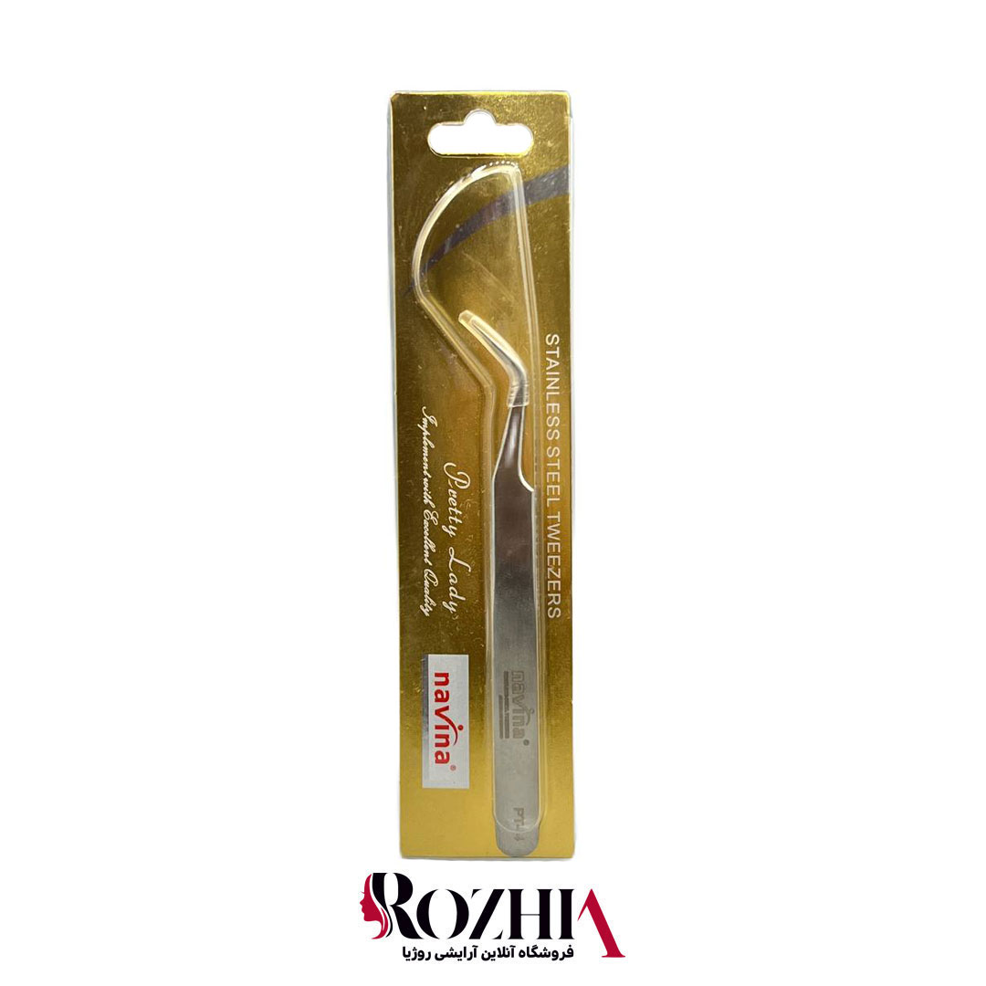 خرید پنس مژه سر کج PT-4 ناوینا