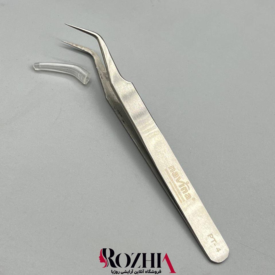پنس مژه سر کج PT-4 ناوینا