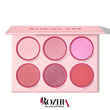 خرید پالت رژگونه 6 رنگ شیگلم مدل BLUSHING BOUQUET