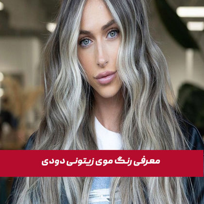 رنگ موی زیتونی دودی