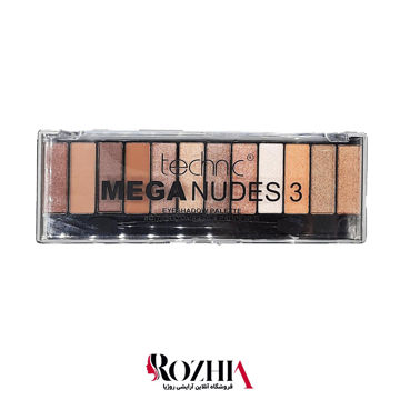 پالت سایه 12 رنگ شاین تکنیک مدل MEGA NUDES 3