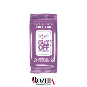 دستمال مرطوب پاک کننده آرایش درب دار دافی مدل میسلار