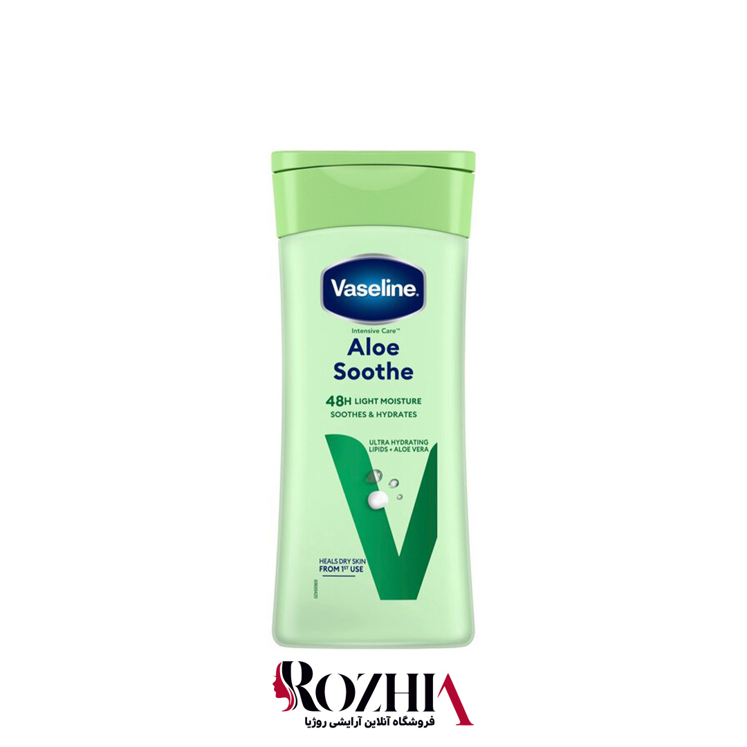 لوسیون بدن وازلین 200میل مدل Aloe Soothe