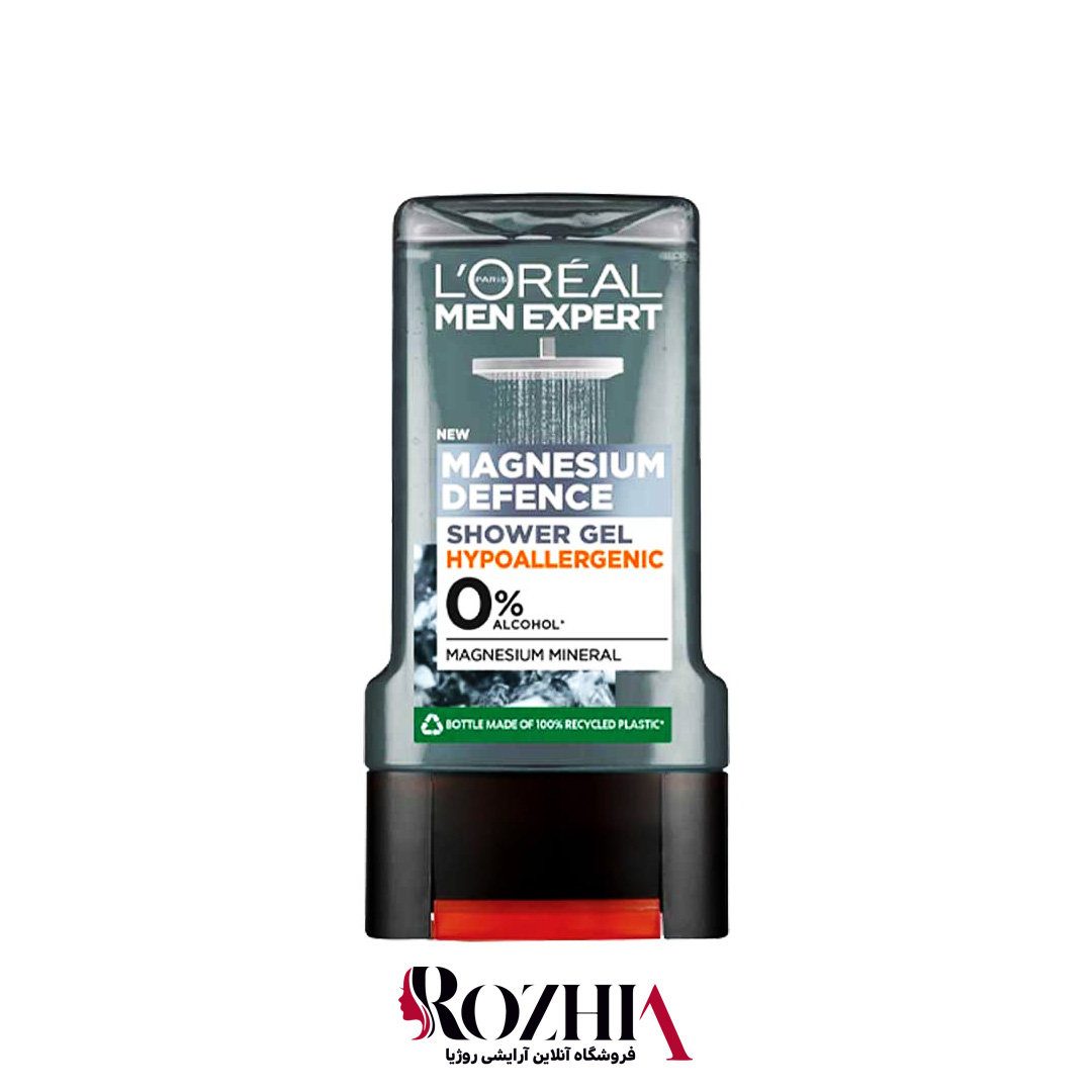 شامپو سر و بدن و صورت مردانه منیزیوم لورآل 300 میل Loreal
