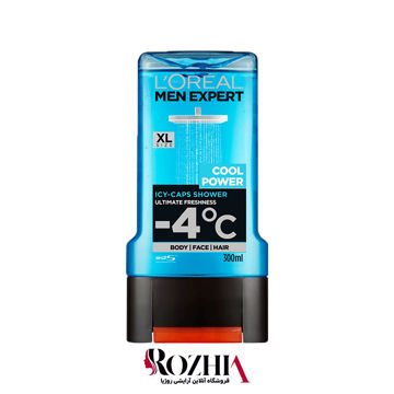 شامپو سر و بدن و صورت مردانه Cool Power لورال 300 میل Loreal