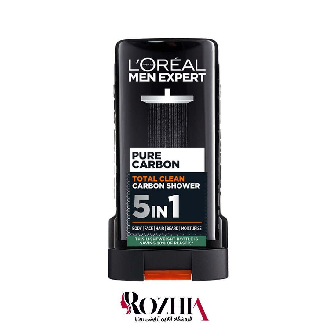 شامپو سر و بدن لورآل مدل Pure Carbon Loreal