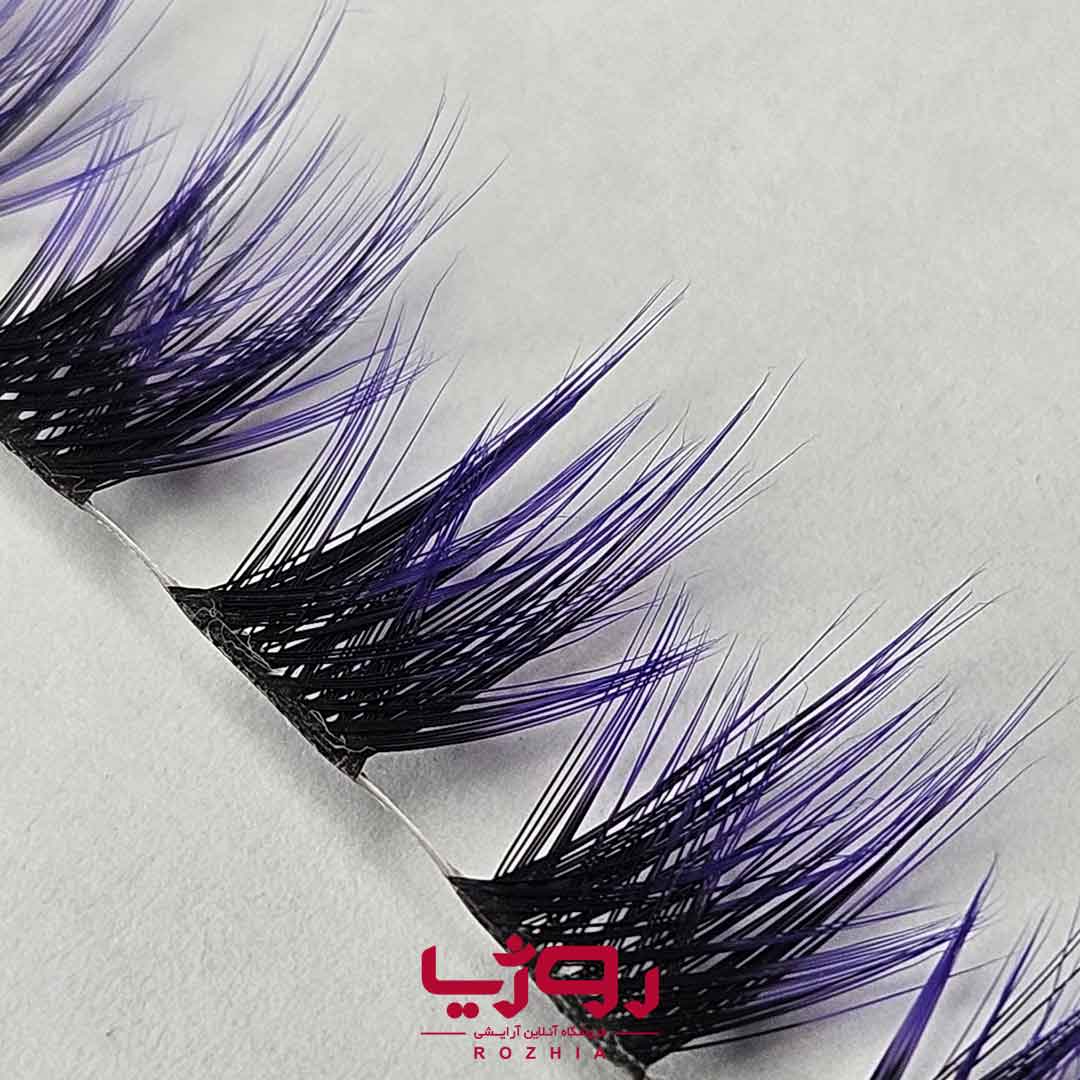 مژه ریسه ای فیشر مدل فیدر آمبره بنفش