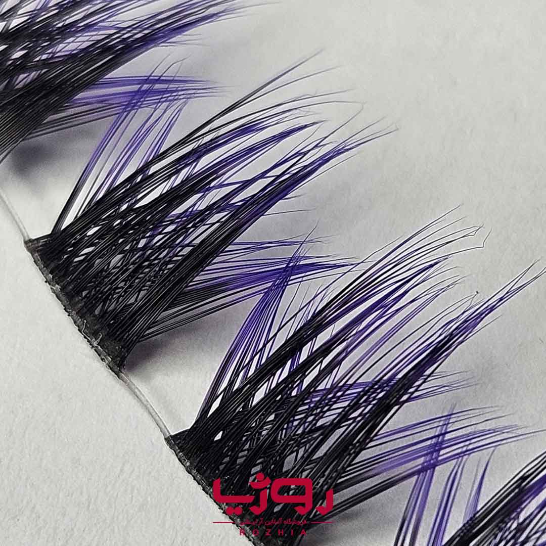 مژه ریسه ای فیشر مدل فیدر آمبره بنفش