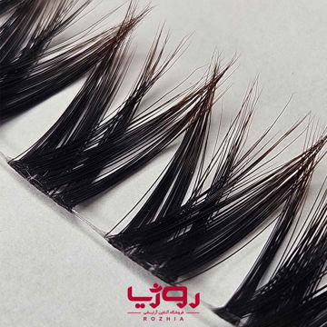 مژه ریسه ای فیشر مدل دبل آمبره قهوه ای