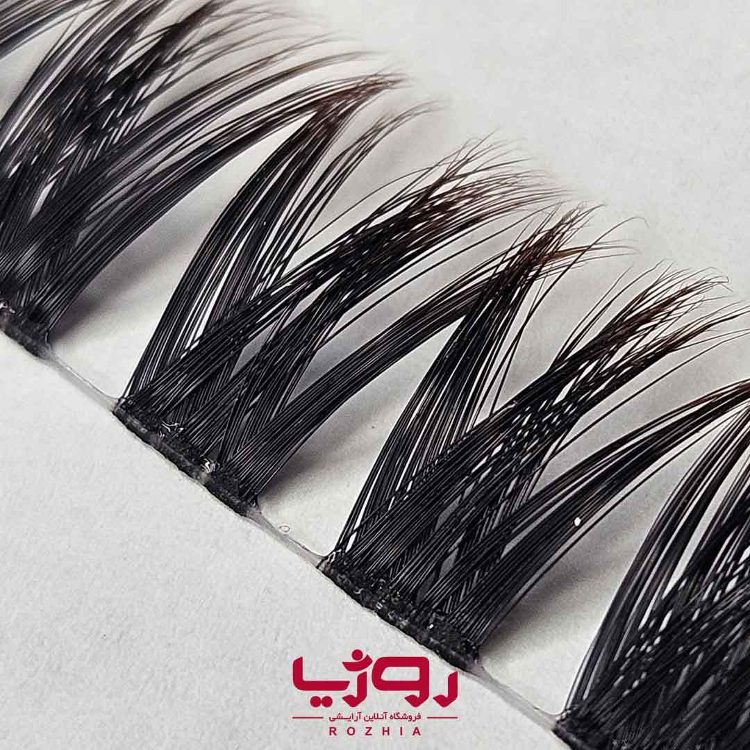 مژه ریسه ای فیشر مدل دبل آمبره قهوه ای