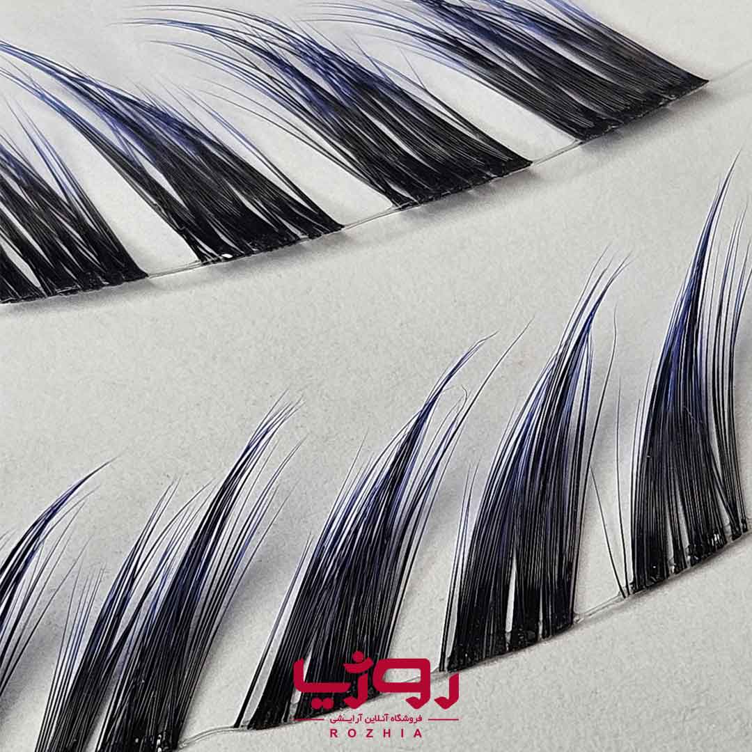 مژه ریسه ای فیشر مدل آمبره آبی فاکس FOX