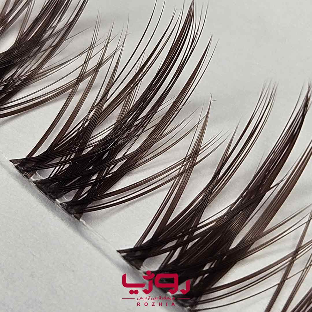 مژه ریسه ای فیشر لوک قهوه ای موکا