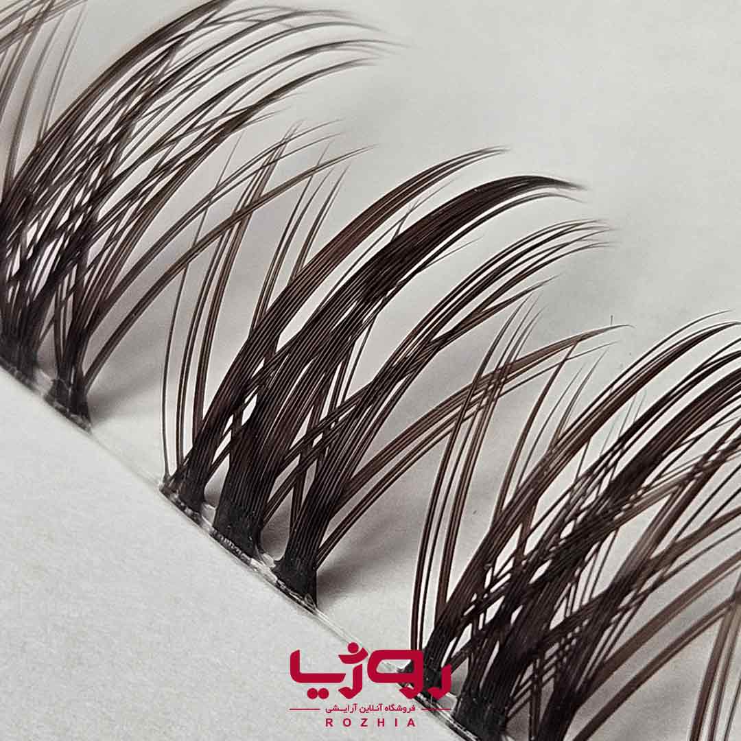 مژه ریسه ای فیشر لوک قهوه ای موکا