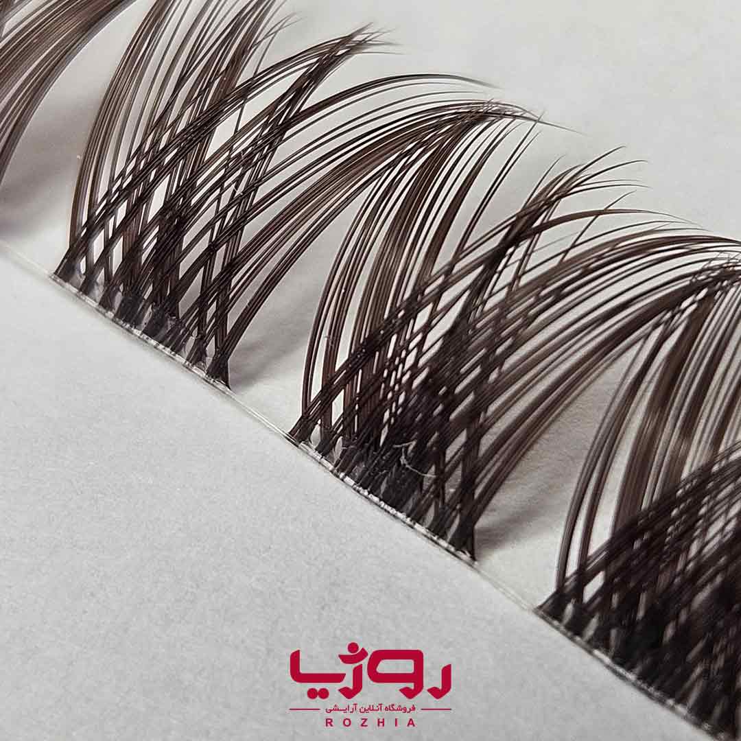 مژه ریسه ای فیشر سایمون قهوه ای موکا