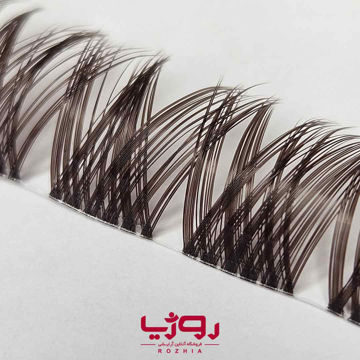 مژه ریسه ای فیشر دبل قهوه ای موکا