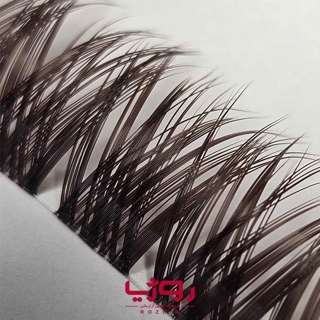 مژه ریسه ای فیشر فایر قهوه ای موکا