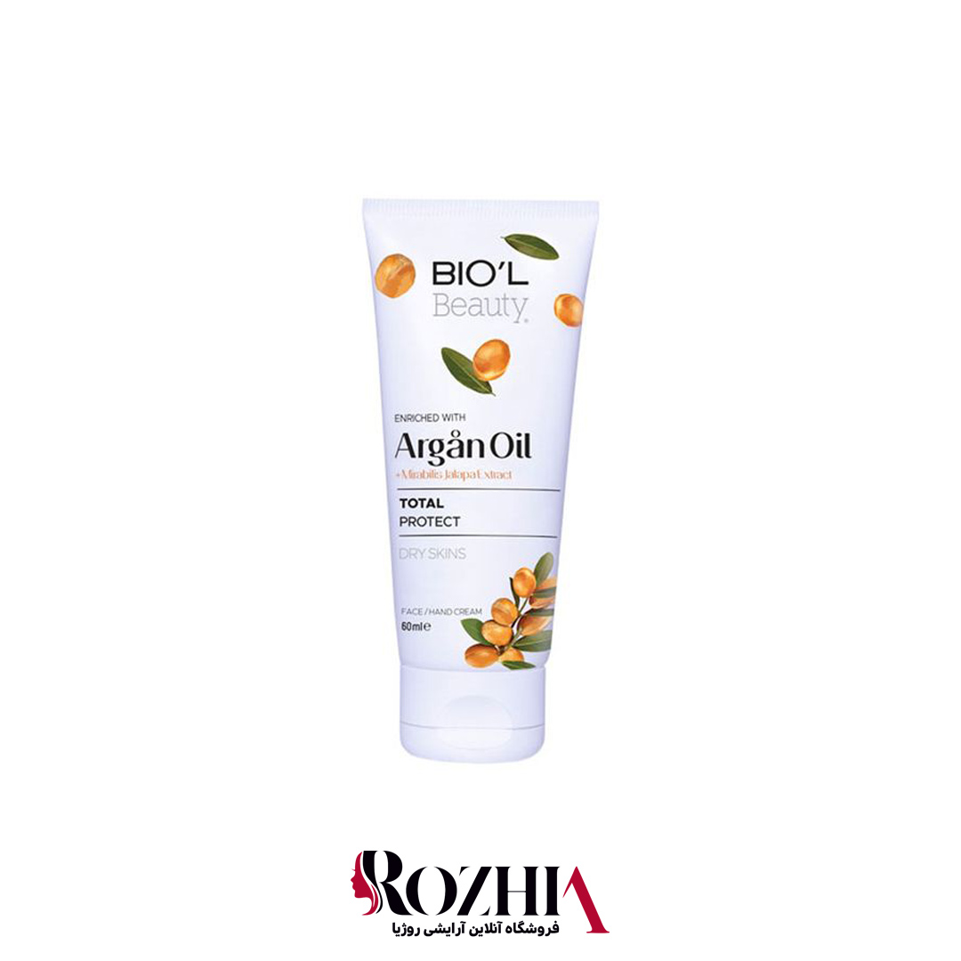 کرم مرطوب کننده دست و صورت حاوی آرگان بیول