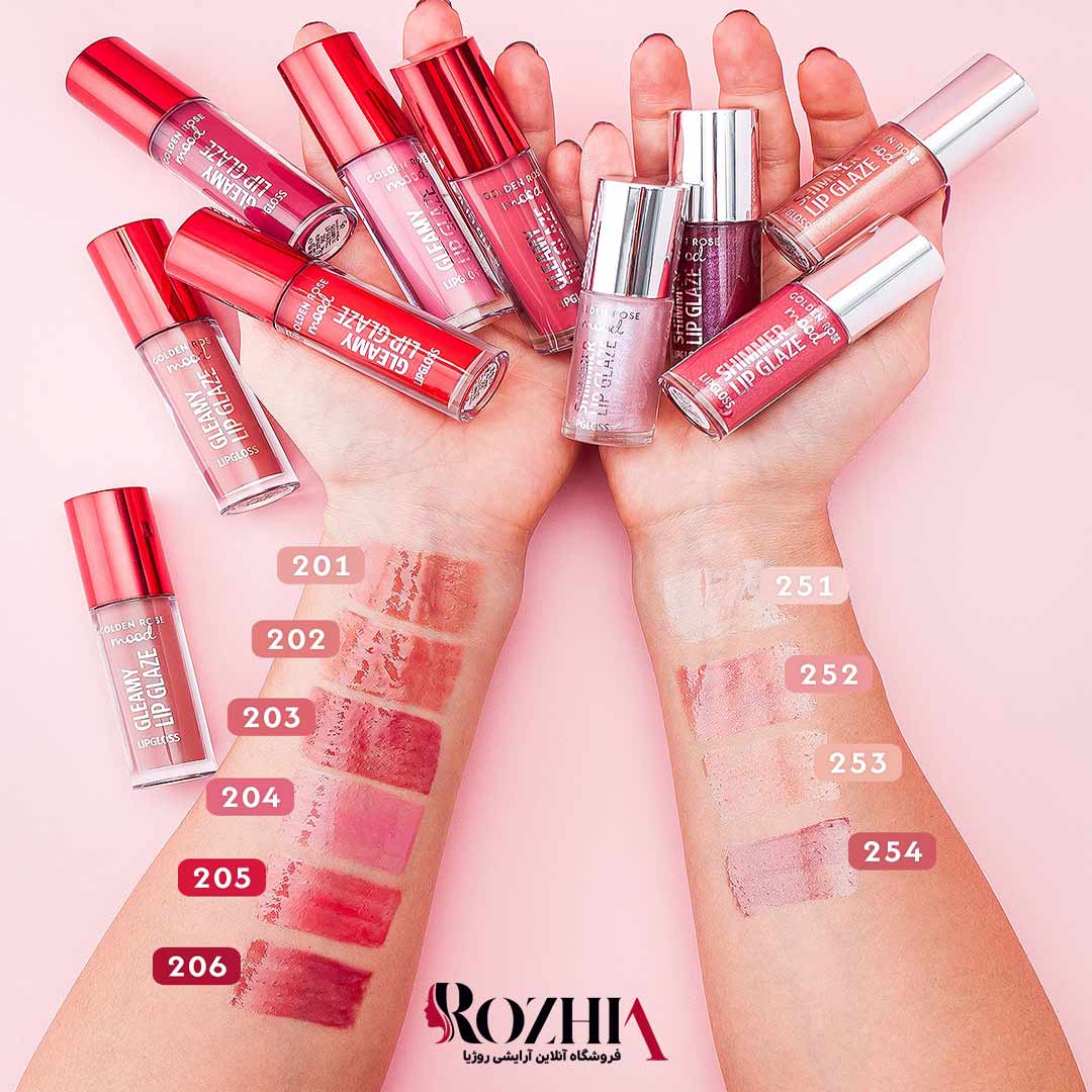 رژ لب مایع گلدن رز مدل Gleamy Lip Glaze