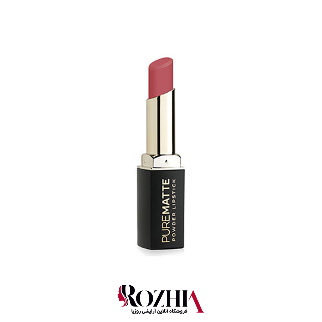رژ لب جامد گلدن رز 112مدل Pure Matte