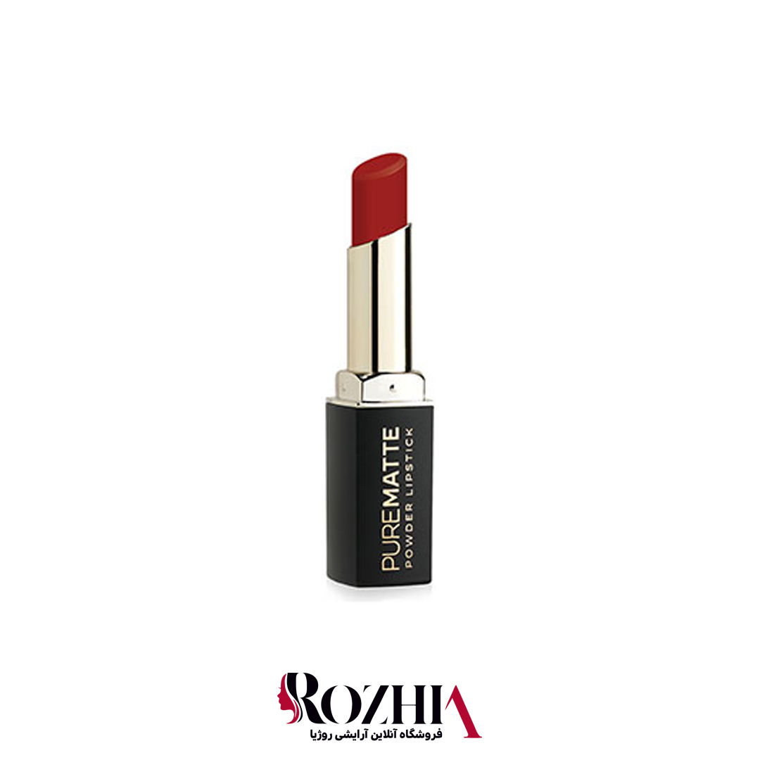 رژ لب جامد گلدن رز 119مدل Pure Matte