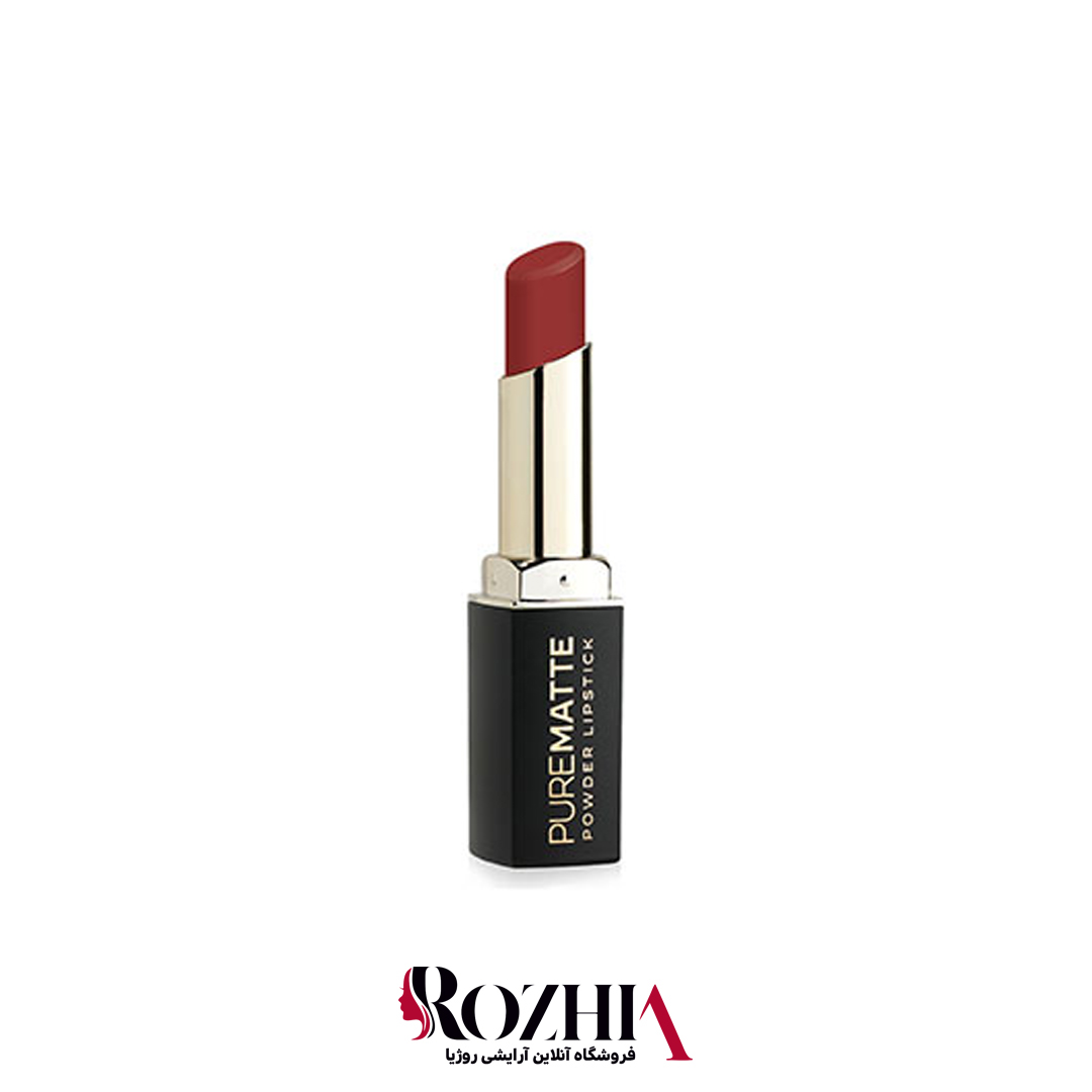 رژ لب جامد گلدن رز 123مدل Pure Matte