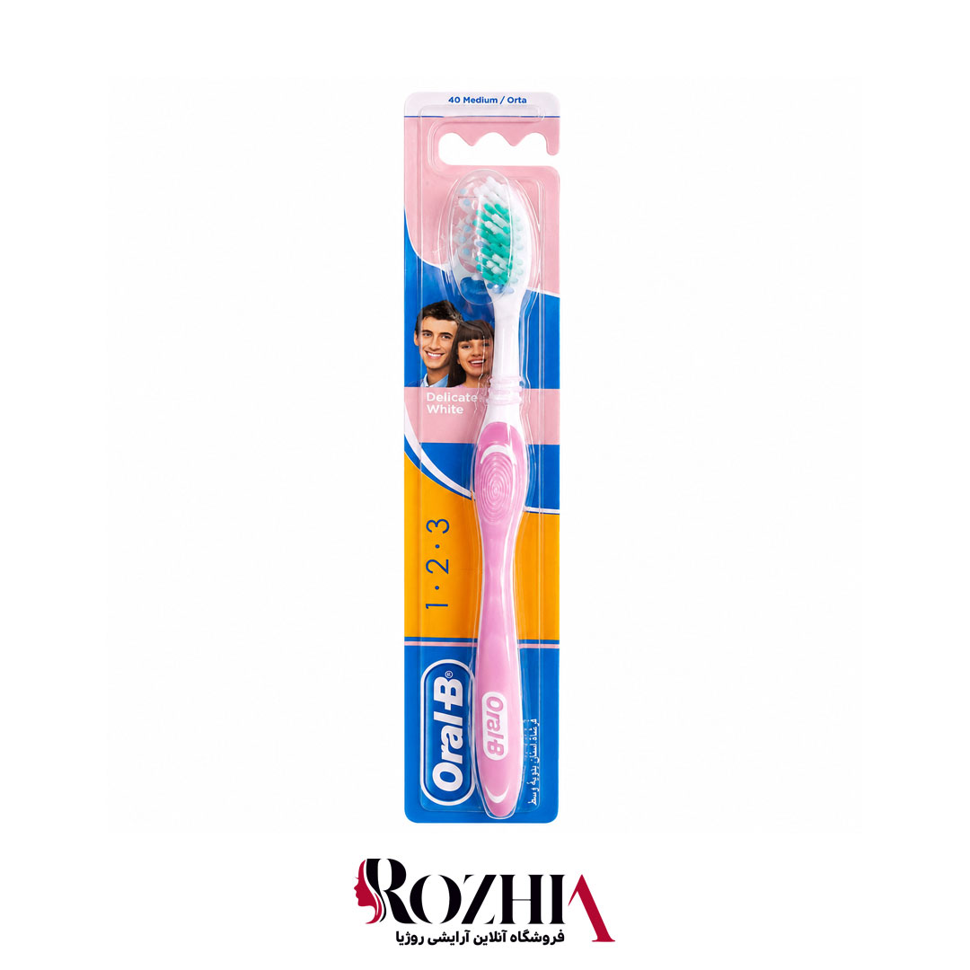 مسواک اورال بی مدل Delicate White 1.2.3