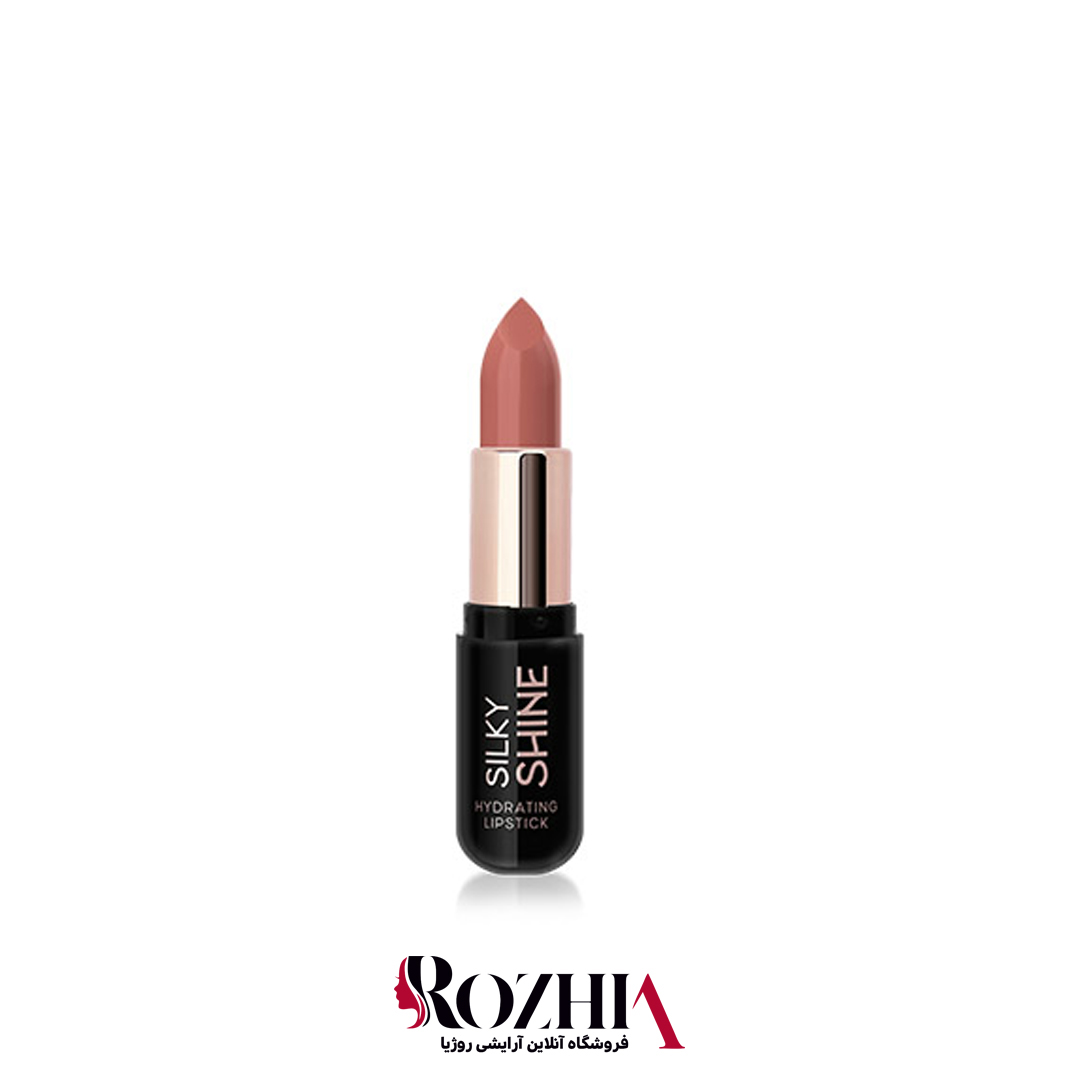 رژ لب جامد206 گلدن رز مدل silky shine