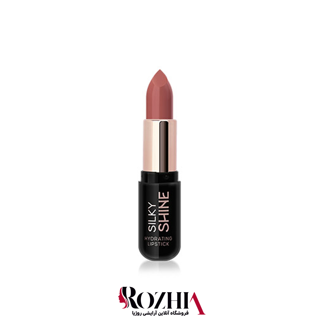 رژ لب جامد 211گلدن رز مدل silky shine