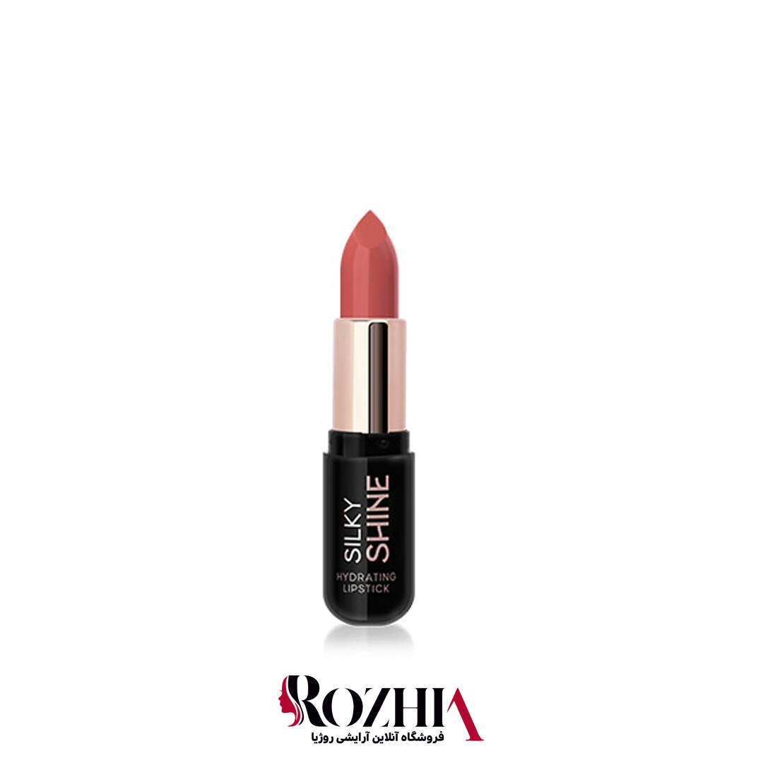 رژ لب جامد 212گلدن رز مدل silky shine