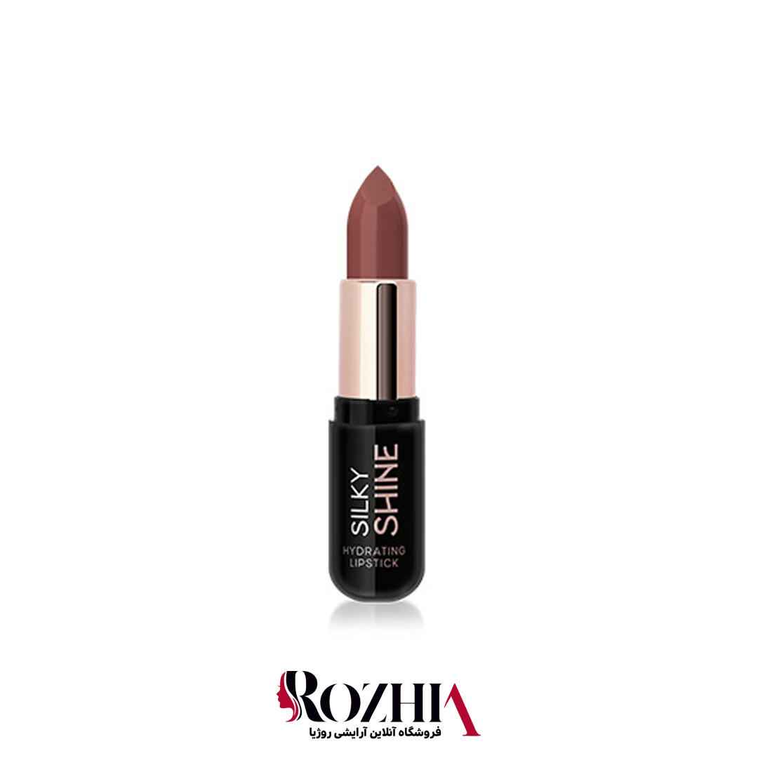 رژ لب جامد215 گلدن رز مدل silky shine