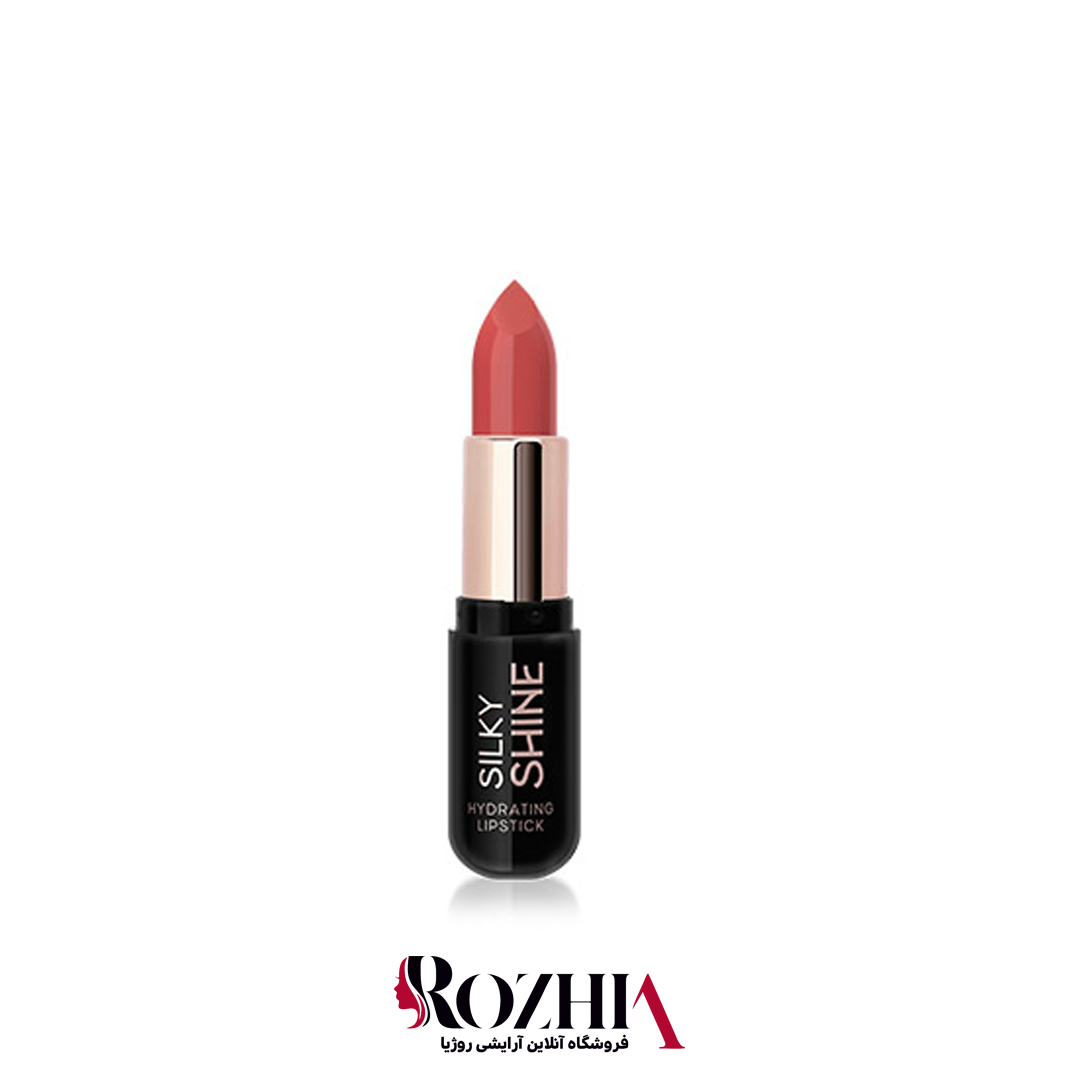 رژ لب جامد217 گلدن رز مدل silky shine