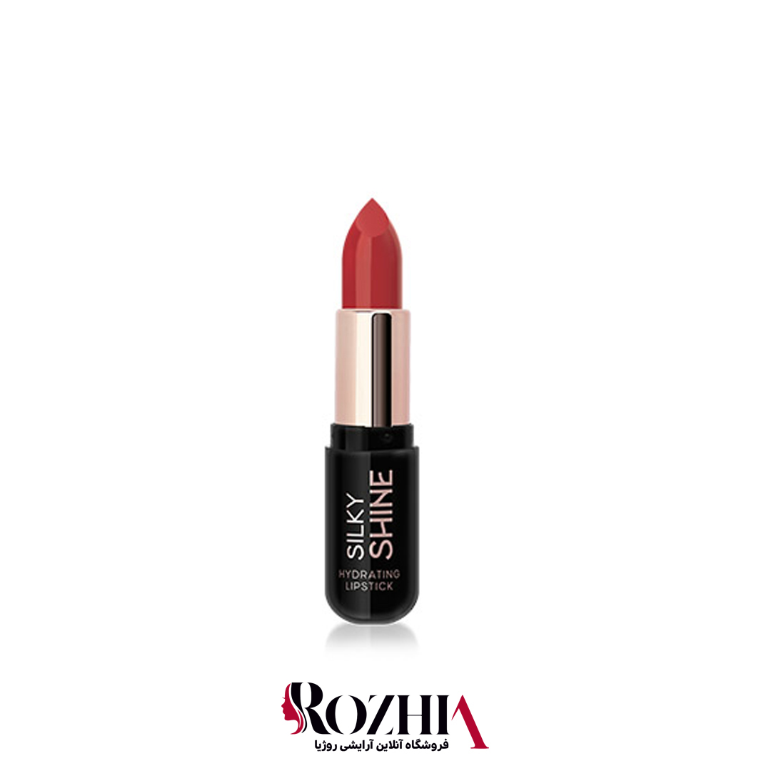 رژ لب جامد219گلدن رز مدل silky shine