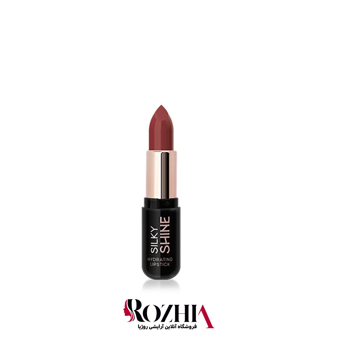 رژ لب جامد 221گلدن رز مدل silky shine
