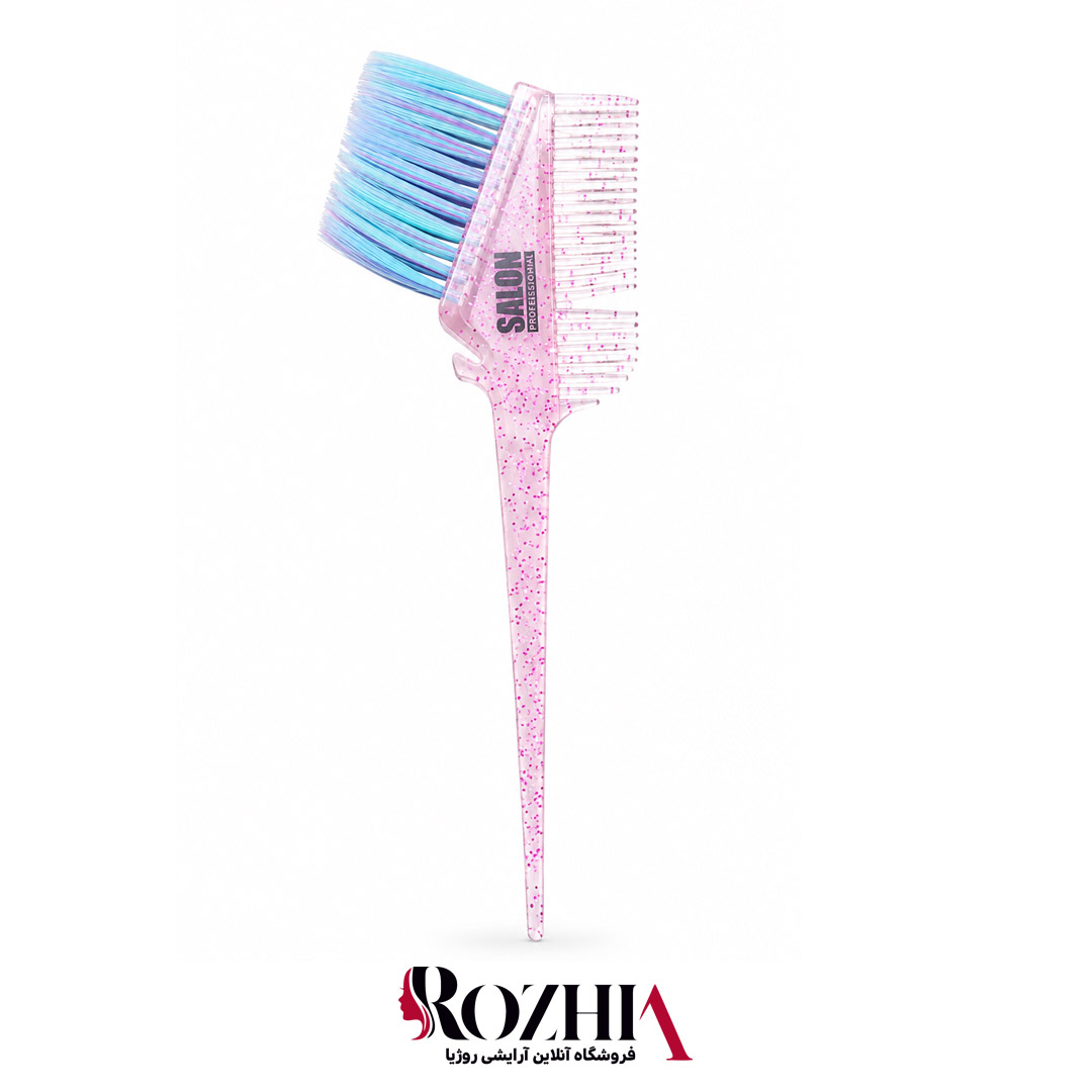 فرچه و شانه تقسیم رنگ دوطرفه سالن SALON