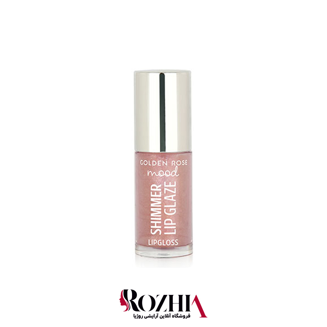 لیپ گلاس گلدن رز مدل shimmer lip glaze