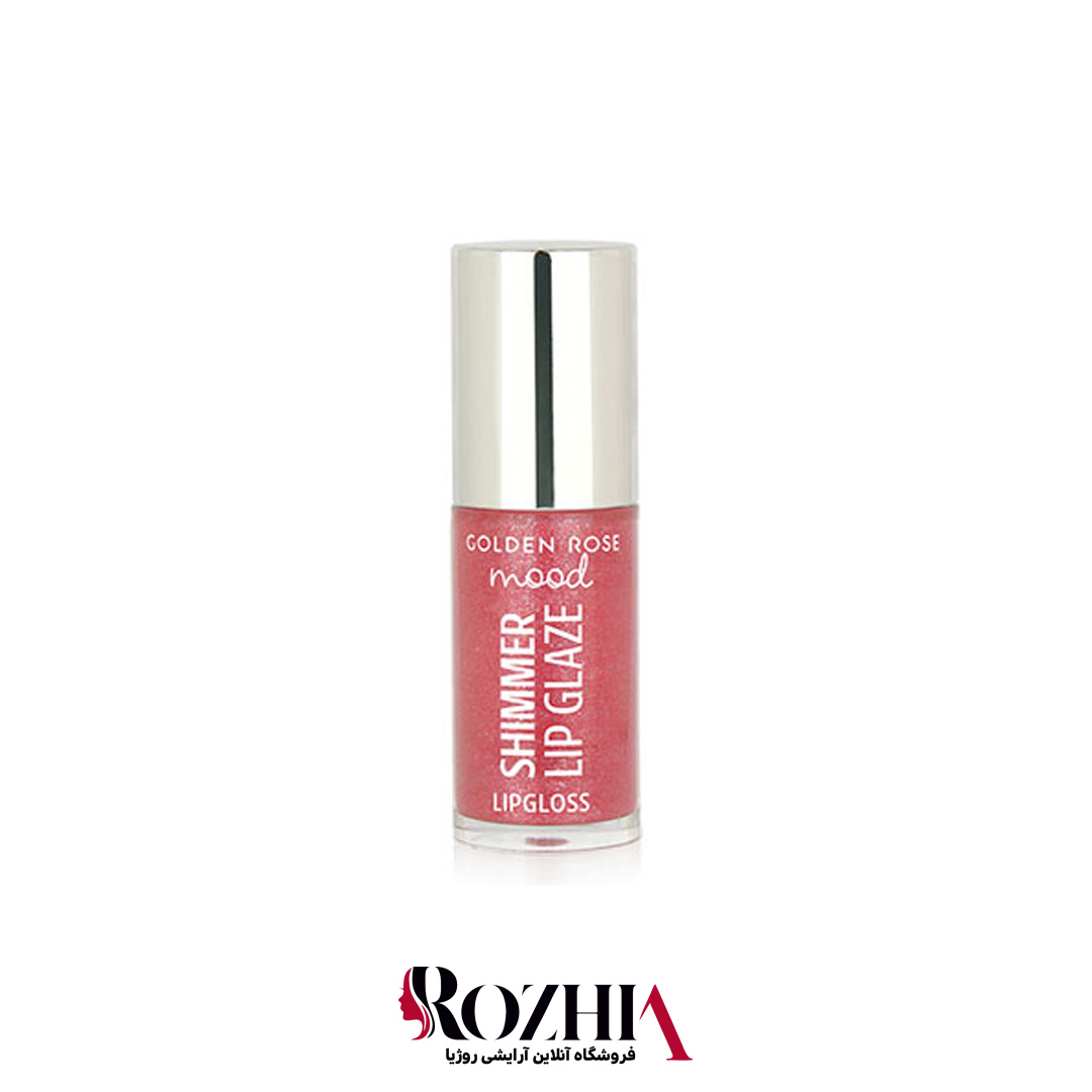 لیپ گلاس گلدن رز مدل shimmer lip glaze