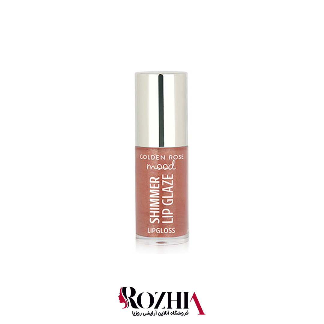 لیپ گلاس گلدن رز مدل shimmer lip glaze