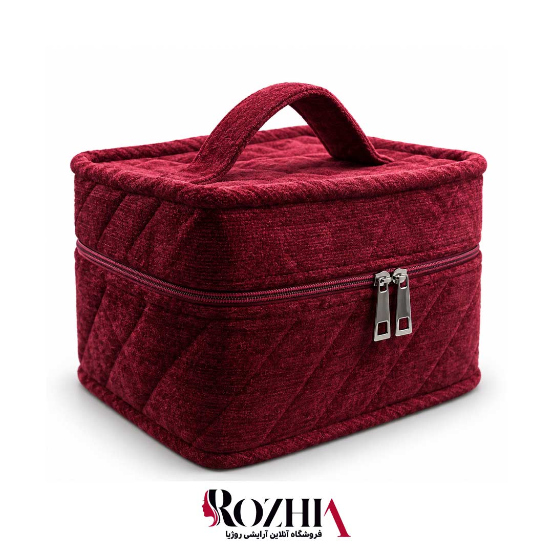 کیف آرایشی دوکاره مخمل