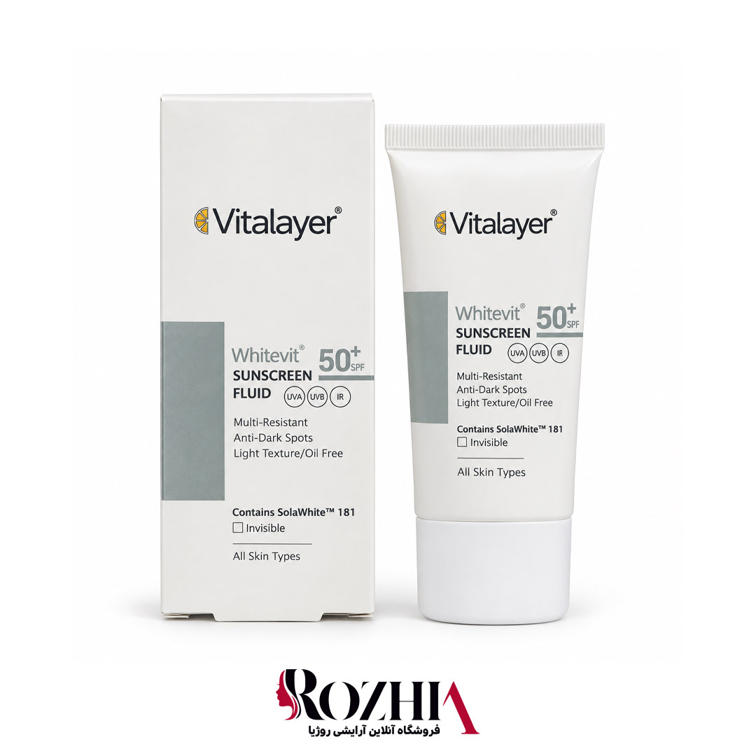 فلوئید ضد آفتاب ضد لک وایت ویت SPF50 (بی رنگ)