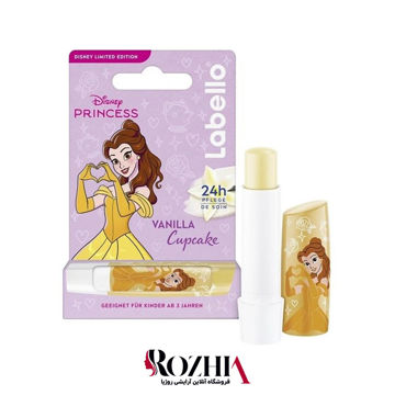 بالم لب لابلو Labello  مدل دیزنی پرنسس بل با رایحه کاپ کیک وانیلی Vanilla Cupcake وزن 4.8 گرم