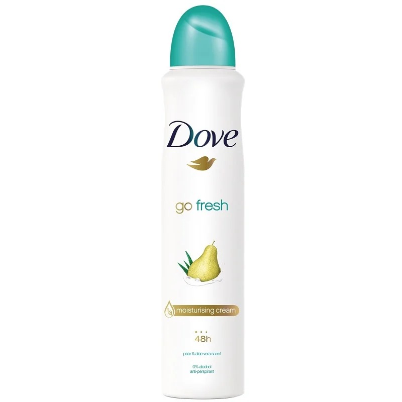 ویژگی‌های کلیدی اسپری داو Go Fresh گلابی و آلوئه‌ورا: